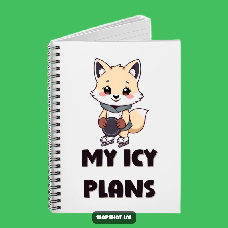Funny Arctic Fox Notebook: Cheerful Skater Notes, Unique Humorous Gift For Students