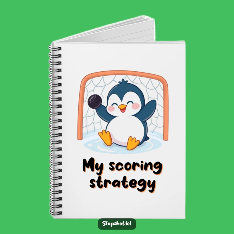 Funny Penguin Notebook: Giggling Slapshot Notes, Unique Gift For Students