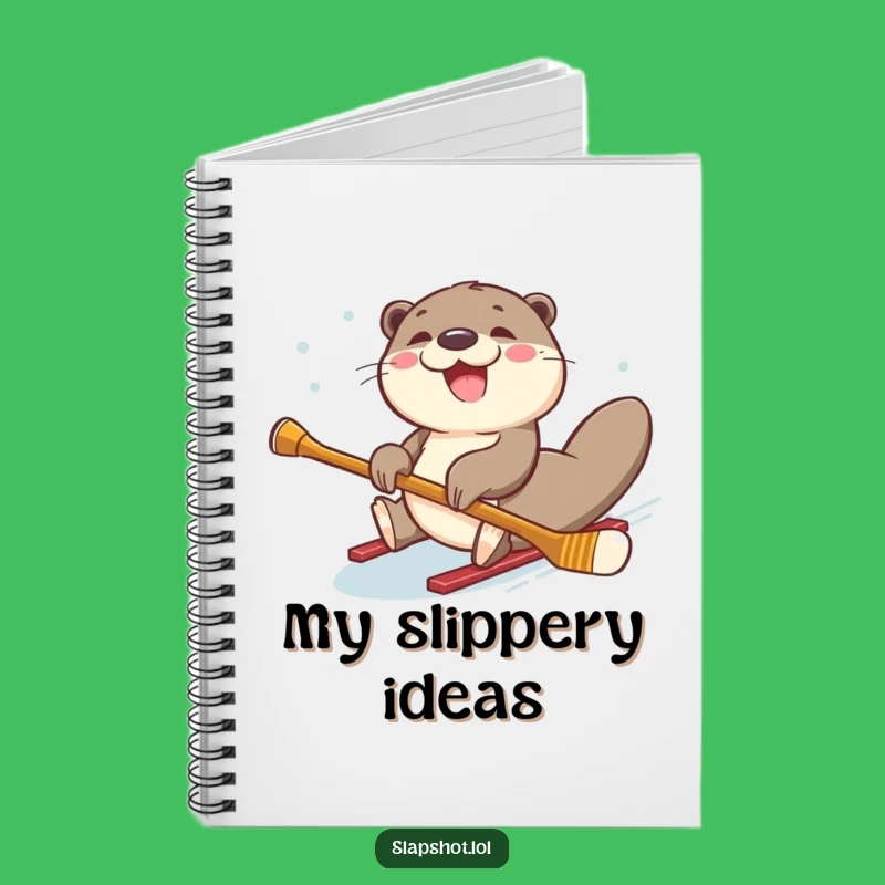 Funny Otter Hockey Notebook: Joyful Journal for Sliding Ideas