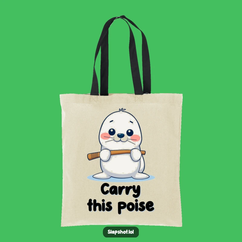 Funny Seal Tote Bag: Balancing Act Style, Perfect Gift For Everyday Errands